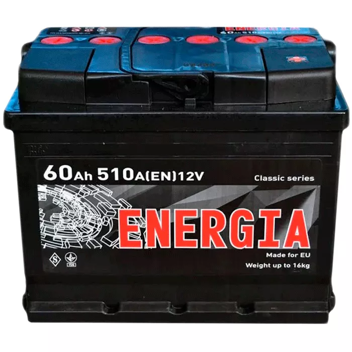 Акумулятор ENERGIA 6CT-60 АзЕ 510А (000022386)