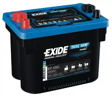 Аккумулятор EXIDE Dual AGM 6 СТ 50Аh Аз 750A (EP450)