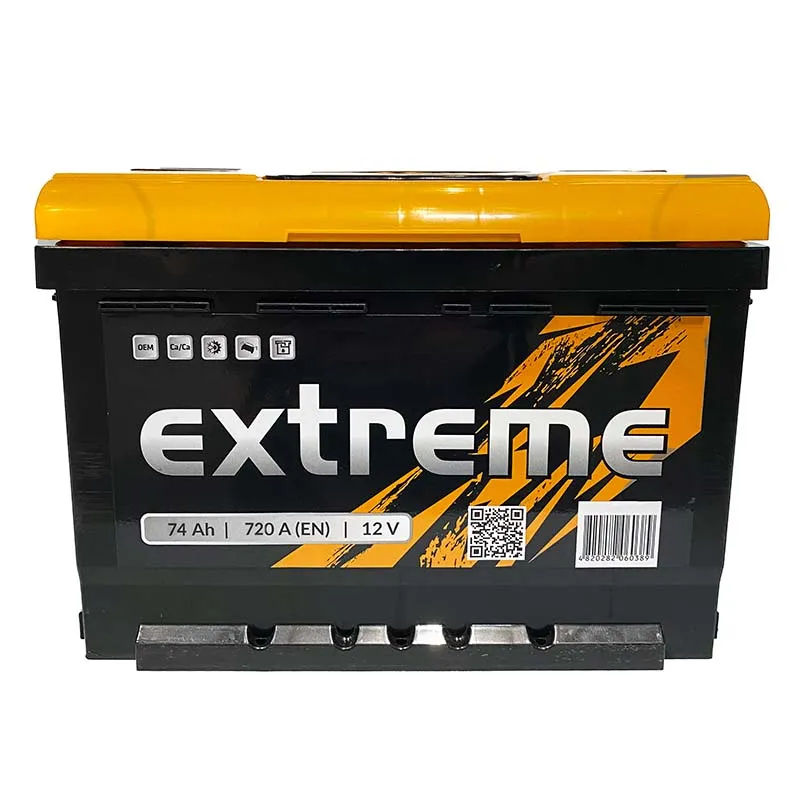 Автомобильный аккумулятор EXTREME 6CT-74Аh АзЕ (EX740) Автомобильный аккумулятор EXTREME 6CT-74Аh АзЕ (EX740)