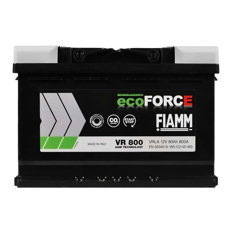 Аккумулятор FIAMM 6CT-80Ah АзЕ AGM VR800 Ecoforce START-STOP (7906201) Аккумулятор FIAMM 6CT-80Ah АзЕ AGM VR800 Ecoforce START-STOP (7906201)