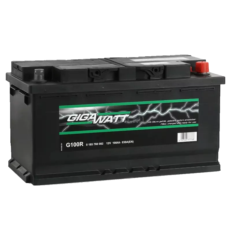 Автомобильный аккумулятор GIGAWATT 6CT-100 830А АзЕ (0185760002)