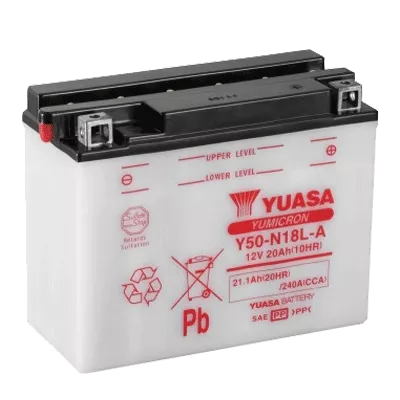 Мото аккумулятор YUASA 6СТ-20Ah (Y50-N18L-A) Мото аккумулятор YUASA 6СТ-20Ah (Y50-N18L-A)