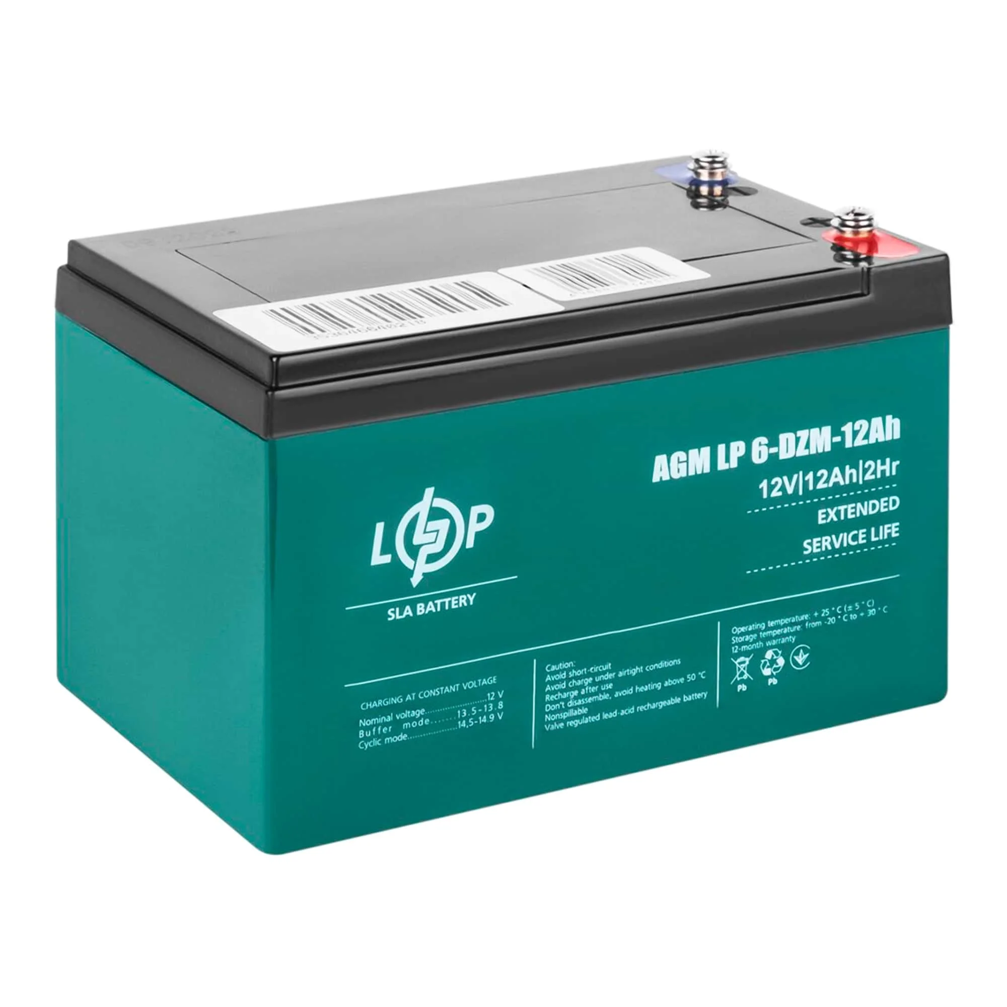 Аккумулятор Logic Power 6-DZM 6CT-12Ah Аз (LP9172)