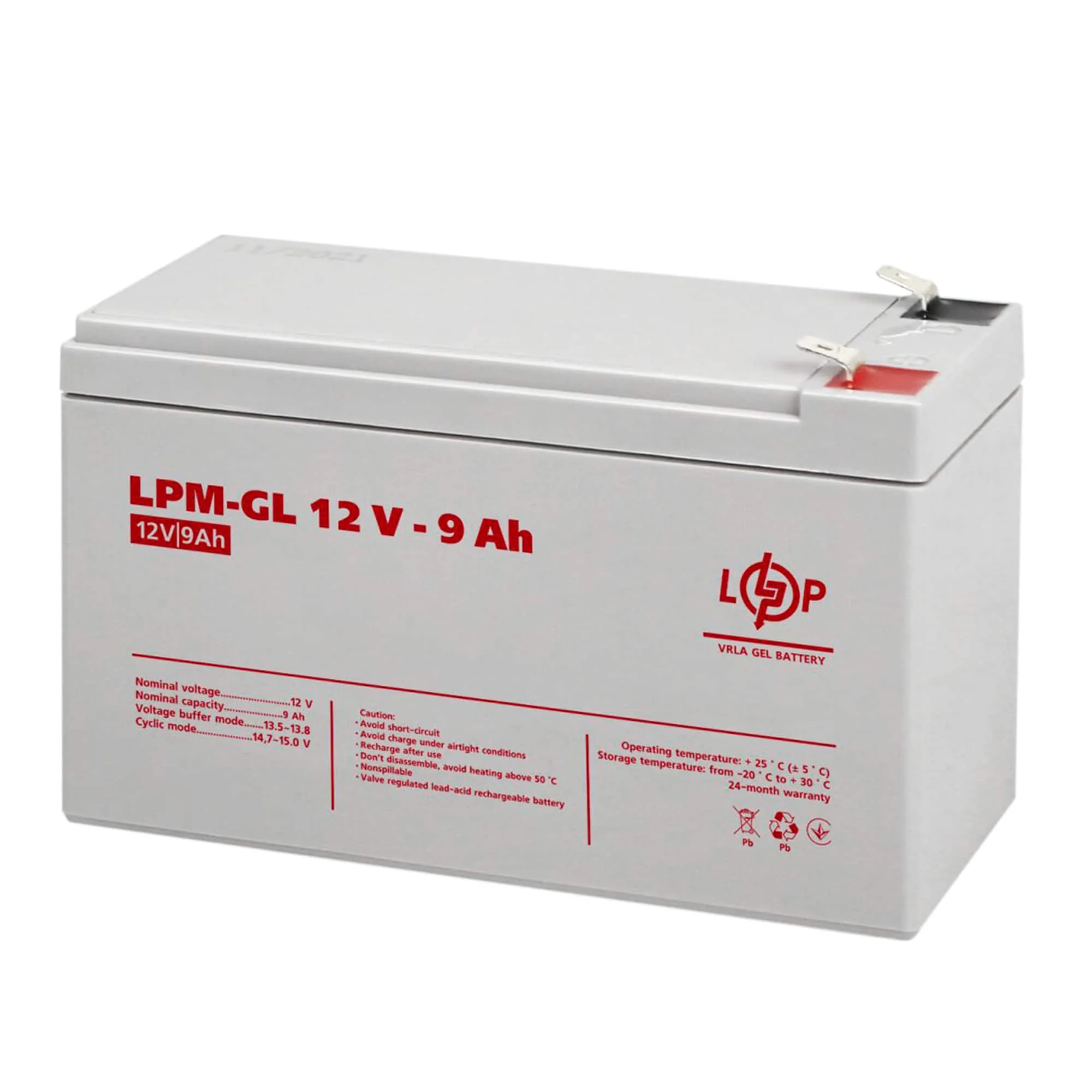 Акумулятор Logic Power LPM-GL 6CT-9Ah Аз (LP6563) Акумулятор Logic Power LPM-GL 6CT-9Ah Аз (LP6563)