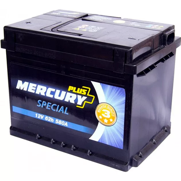 Aвтомобильный аккумулятор MERCURY SPECIAL PLUS 6СТ-62Ah 580A Аз (P47289) Aвтомобильный аккумулятор MERCURY SPECIAL PLUS 6СТ-62Ah 580A Аз (P47289)