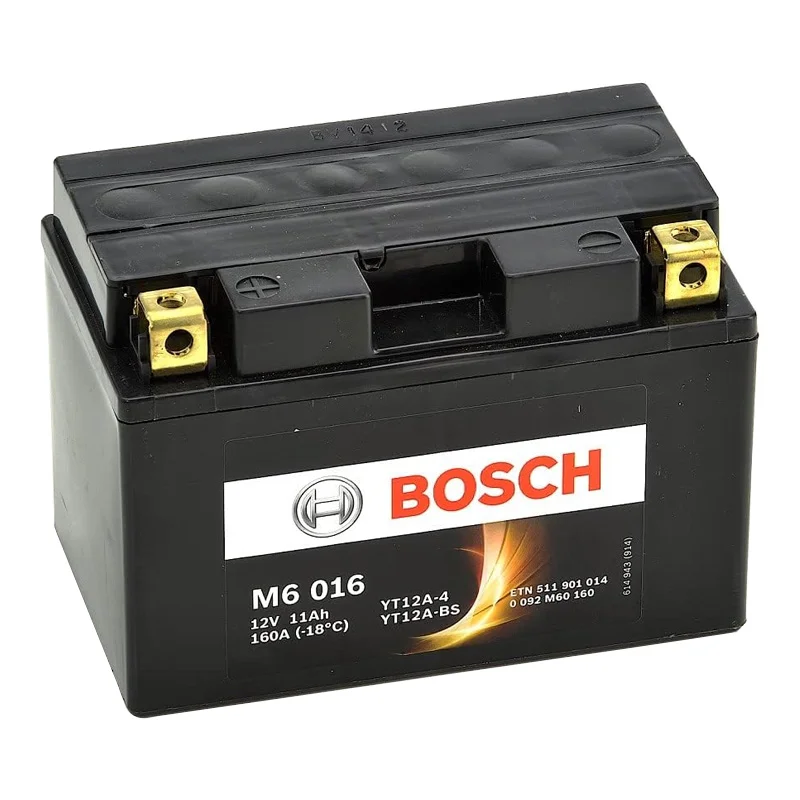 Мото аккумулятор BOSCH M6 AGM 6СТ-11Ah Аз (0092M60160) Мото аккумулятор BOSCH M6 AGM 6СТ-11Ah Аз (0092M60160)