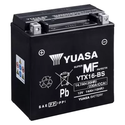 Мото аккумулятор YUASA AGM 6СТ-14Ah Аз (YTX16-BS) Мото аккумулятор YUASA AGM 6СТ-14Ah Аз (YTX16-BS)