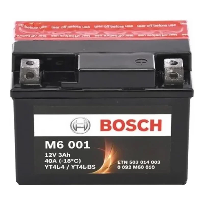 Мото акумулятор BOSCH M6 AGM 6СТ-3Ah АзЕ (0092M60010)