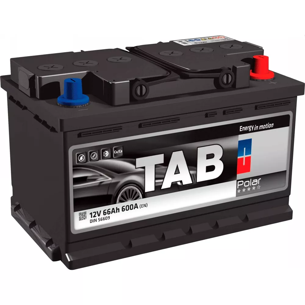 Автомобильный аккумулятор TAB 6CT-66Ah АзЕ 600A Polar (245666)