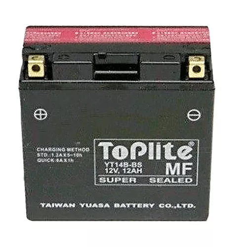 Мото акумулятор TOPLITE 6СТ-12Ah Аз 190A (YT14B-BS)