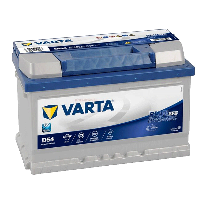 Аккумулятор Varta Blue Dynamic EFB Start-Stop 6СТ-65Ah (-/+) (565500065)