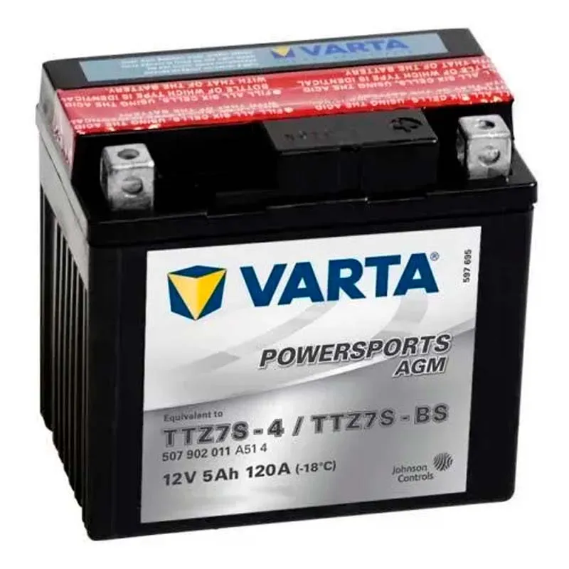 Мото аккумулятор VARTA TTZ7S-BS / TTZ7S-4 Powersports АзЕ