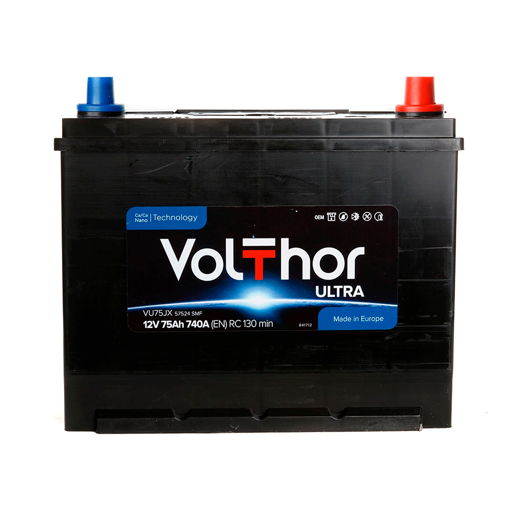 Аккумулятор Volthor Ultra 6СТ-75Ah (-/+) (301275)