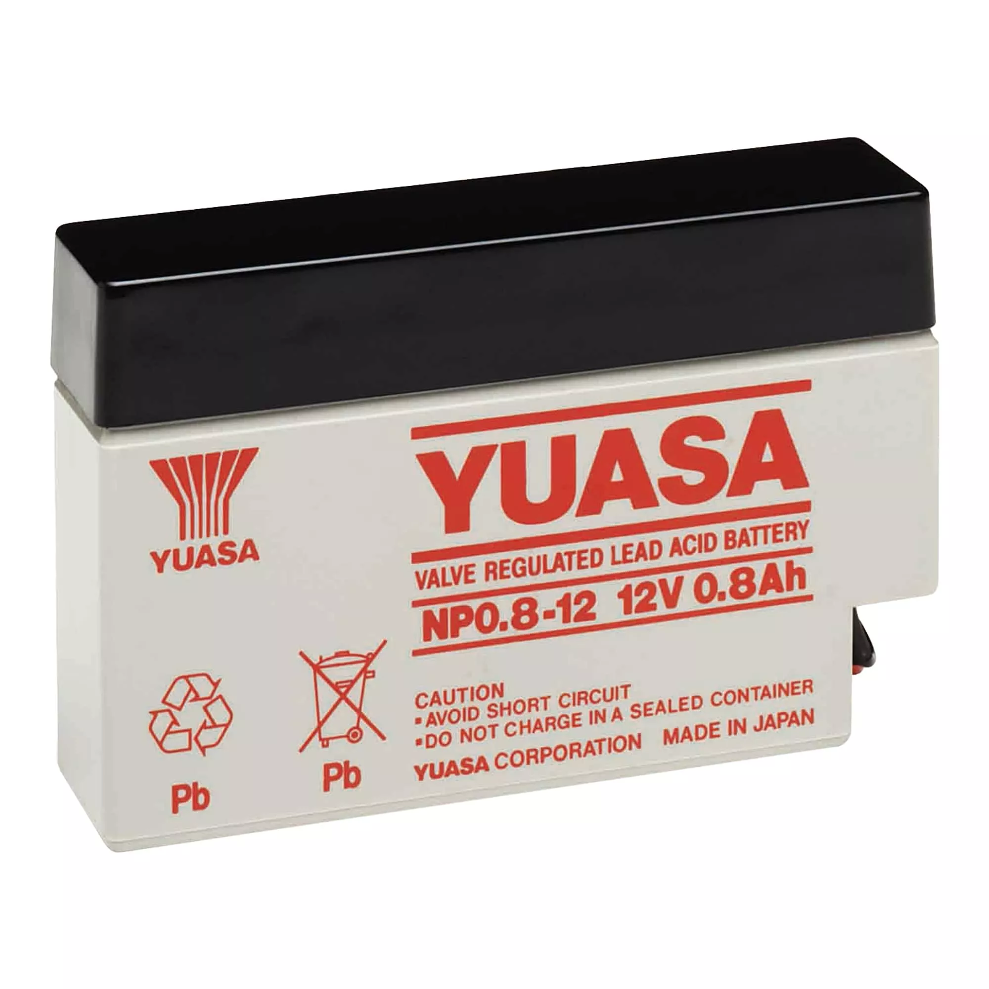 Аккумулятор YUASA AGM NP 0,8Ah-12V (NP 0,8-12) Аккумулятор YUASA AGM NP 0,8Ah-12V (NP 0,8-12)