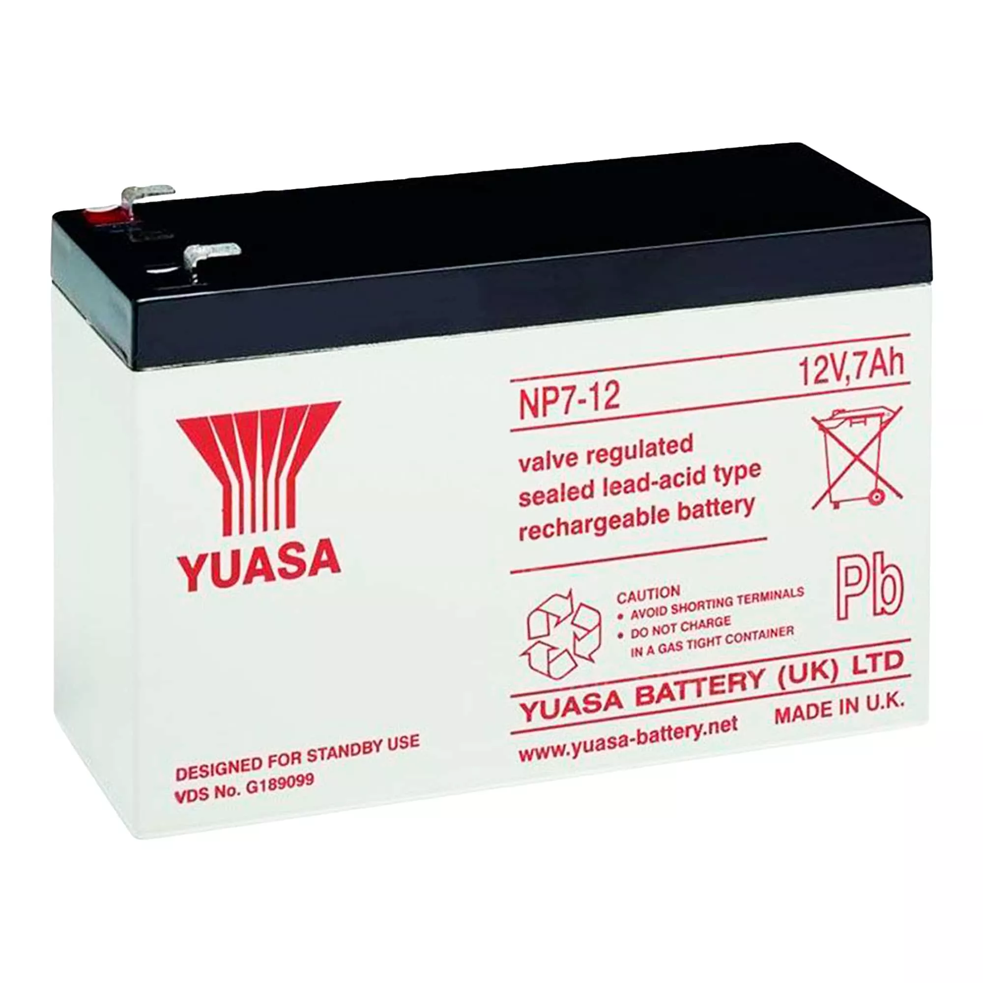Аккумулятор YUASA AGM NP 7Ah-12V (NP 7-12) Аккумулятор YUASA AGM NP 7Ah-12V (NP 7-12)