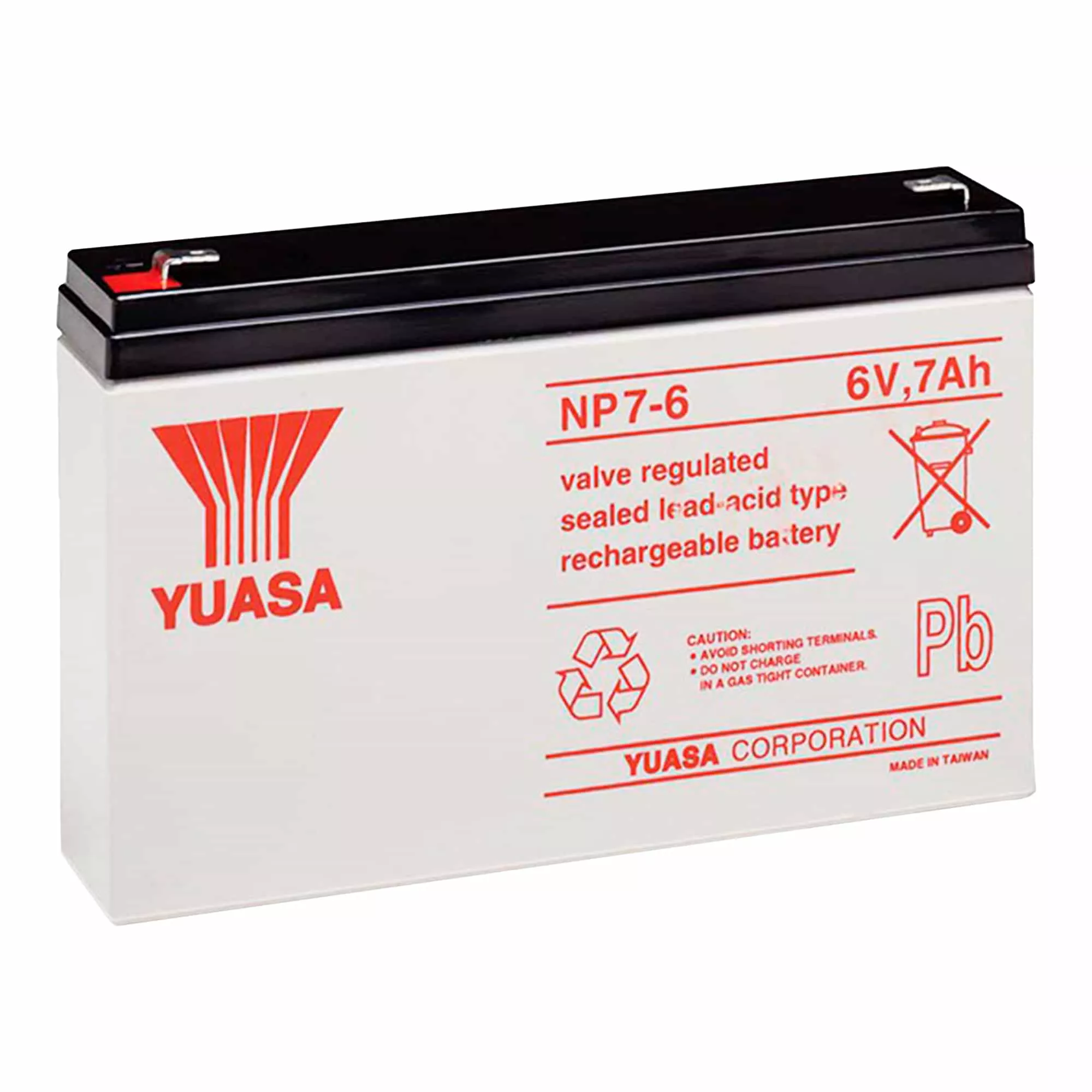 Аккумулятор YUASA AGM NP 3СТ-7Ah Аз (NP 7-6)
