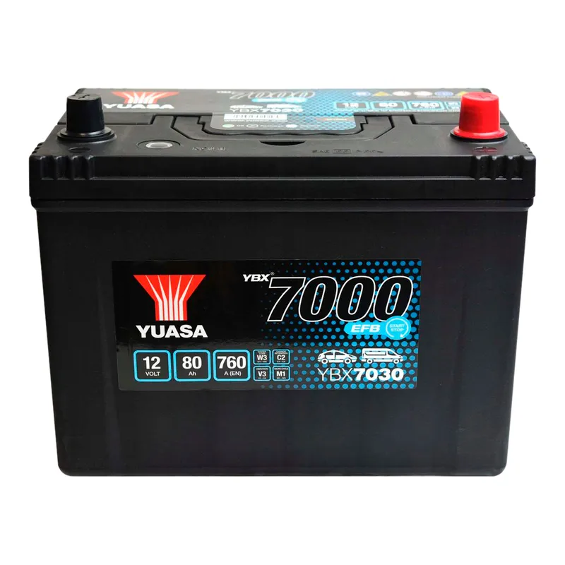 Автомобильный аккумулятор YUASA 6СТ-80Ah АзЕ (-/+)