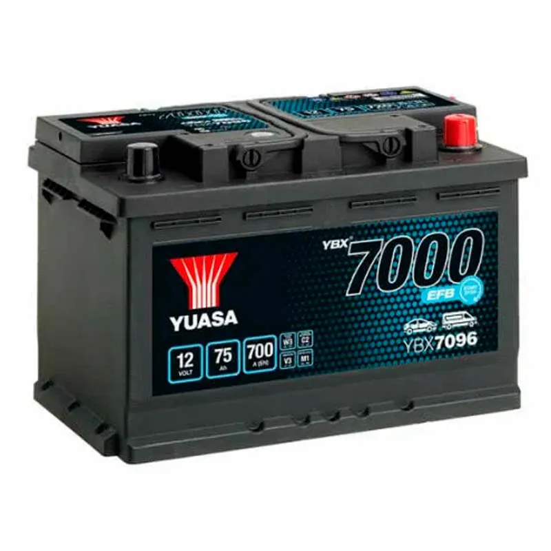 Автомобильный аккумулятор YUASA 6СТ-75Ah АзЕ (-/+)