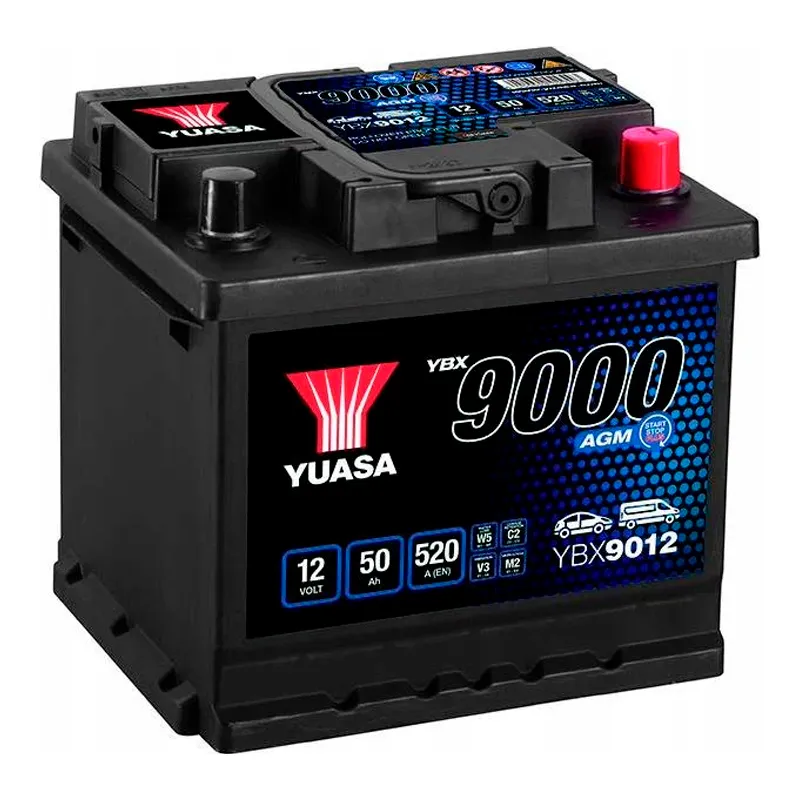 Автомобильный аккумулятор Yuasa 6СТ-50Ah АзЕ (YBX9012)