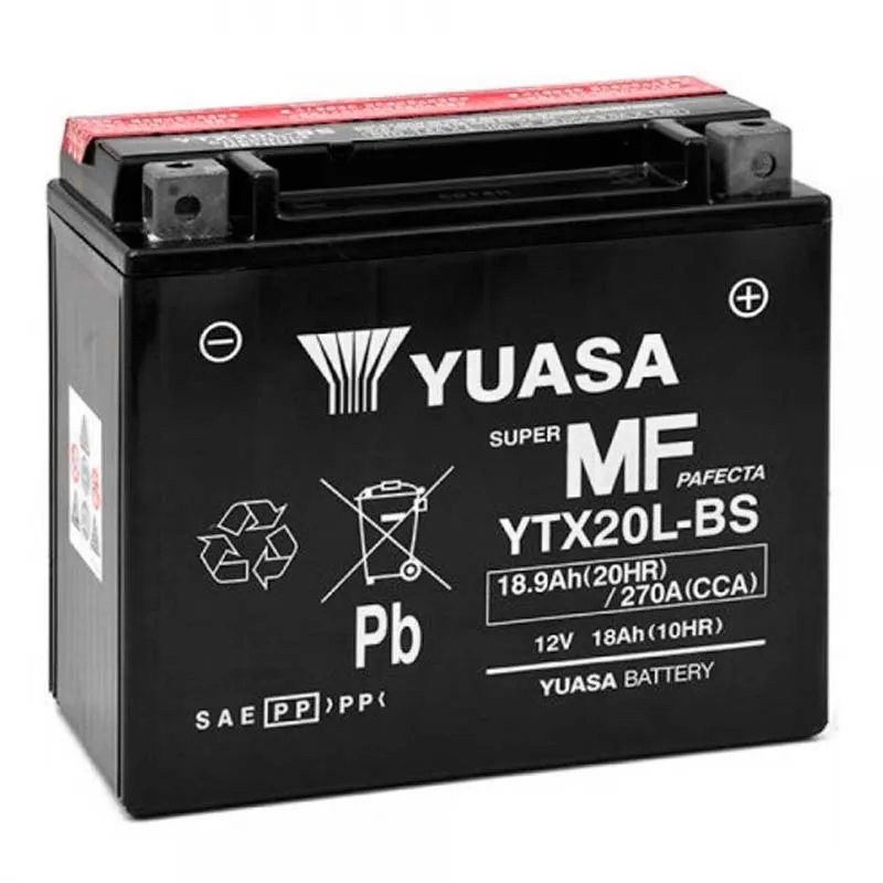 Мото акумулятор YUASA 6СТ-18Ah АзЕ (YTX20L-BS) Мото акумулятор YUASA 6СТ-18Ah АзЕ (YTX20L-BS)