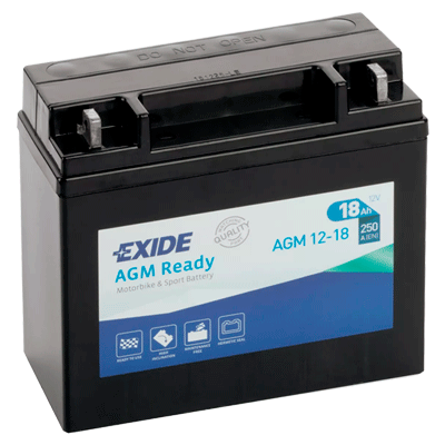 Мото аккумулятор  Exide AGM 6CT-18Ah (-/+) (AGM12-18)