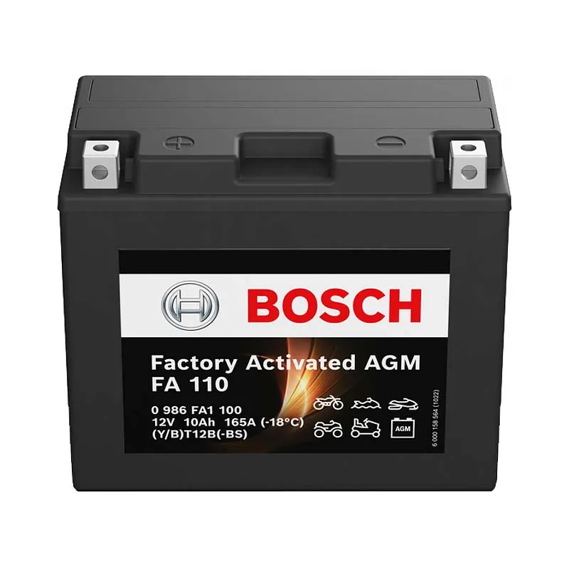 Мото акумулятор BOSCH FA 110 6СТ-10Ah Аз (0 986 FA1 100)
