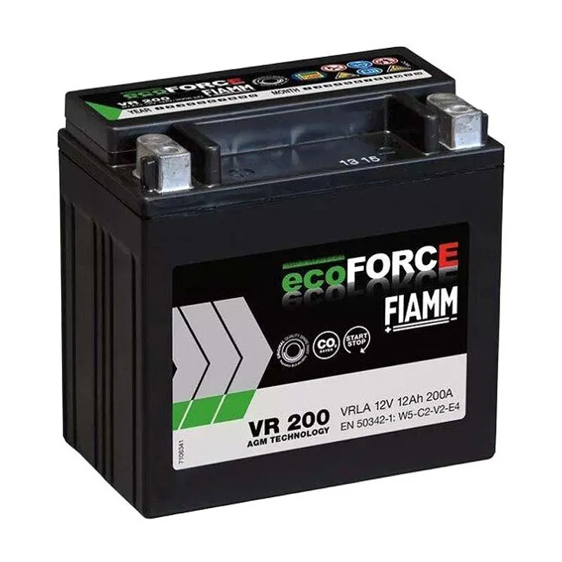 Мото аккумулятор FIAMM VR 200 6СТ-12Ah Аз (7906198)