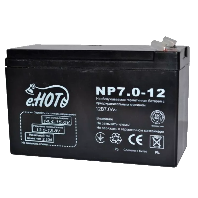 Аккумуляторная батарея ENOT 12V 7AH (NP7.0-12) AGM Аккумуляторная батарея ENOT 12V 7AH (NP7.0-12) AGM