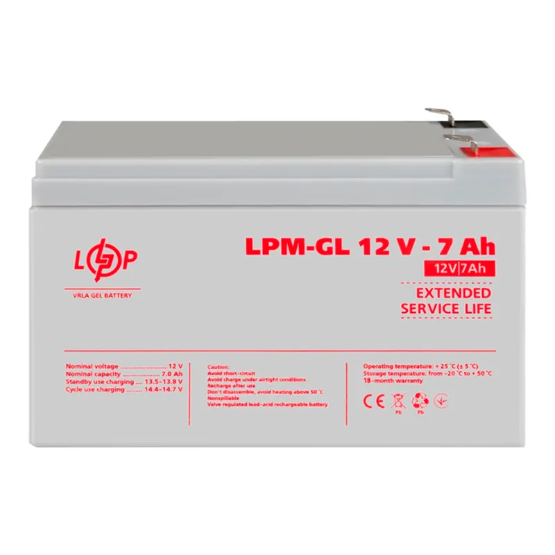 Аккумуляторная батарея Logic Power LPM 12V7Аh GEL Аккумуляторная батарея Logic Power LPM 12V7Аh GEL