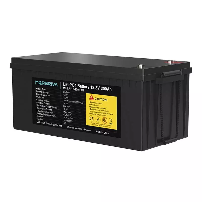 Акумуляторна батарея MARSRIVA MR-LFP12-200-LAR 12,8V/200Ah Акумуляторна батарея MARSRIVA MR-LFP12-200-LAR 12,8V/200Ah