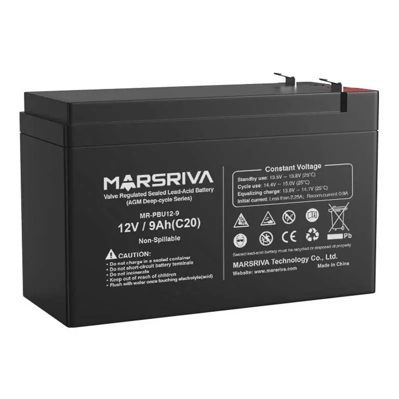 Аккумуляторная батарея MARSRIVA MR-PBU12-9 12V/9Ah Аккумуляторная батарея MARSRIVA MR-PBU12-9 12V/9Ah