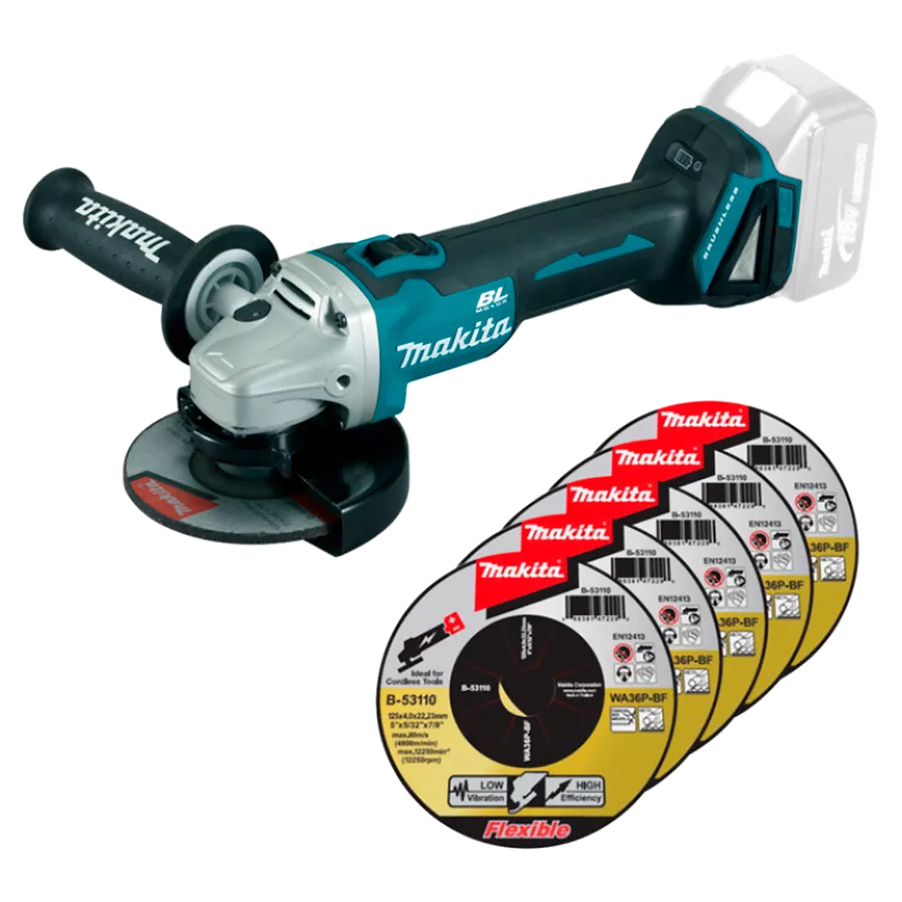 Аккумуляторная болгарка Makita (DGA504ZX2) Аккумуляторная болгарка Makita (DGA504ZX2)
