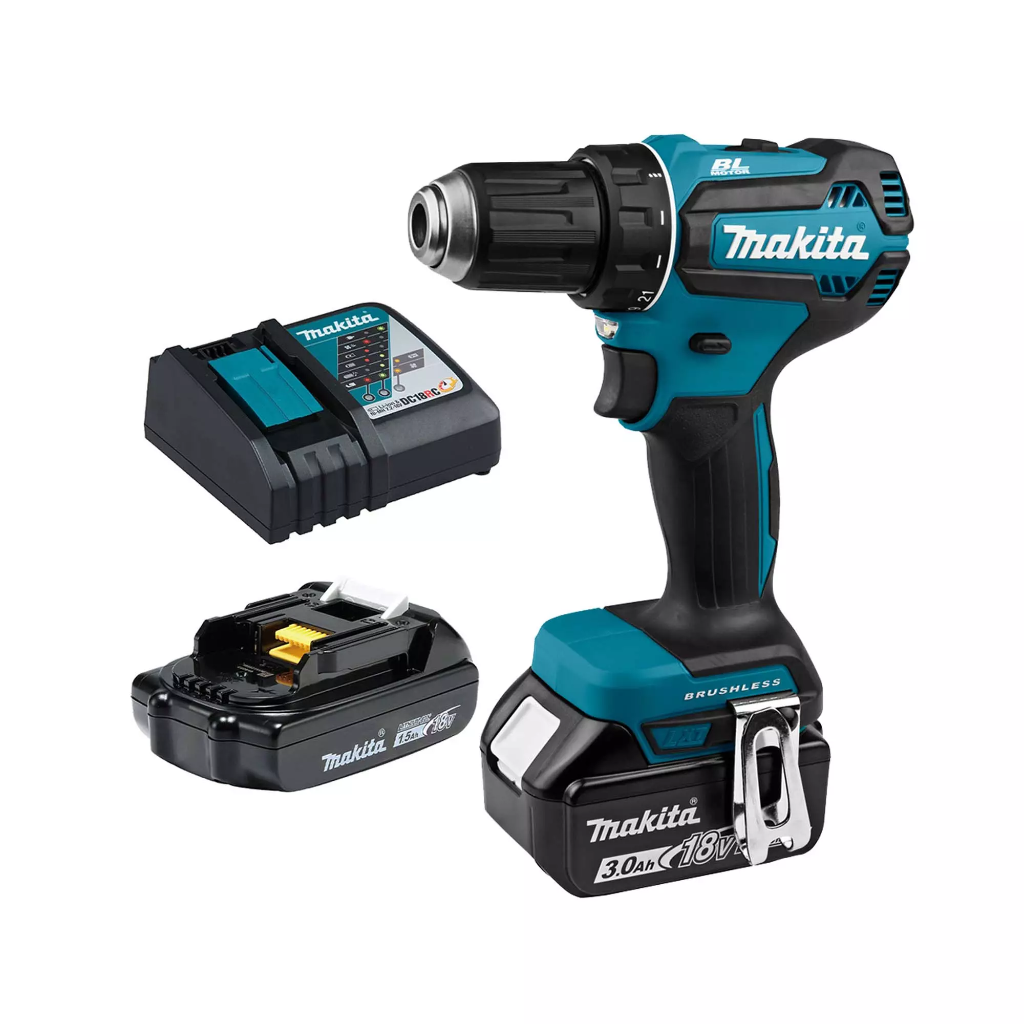 Аккумуляторная дрель-шуруповерт Makita (DDF485FYX3)