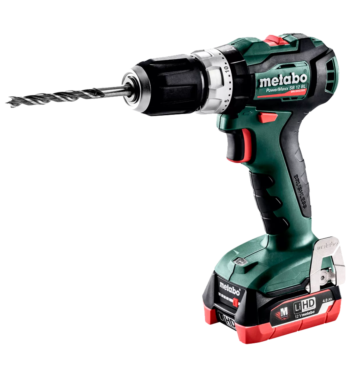 Аккумуляторная дрель-шуруповерт Metabo PowerMaxx SB 12 BL 2xLiHD4.0 А/ч (601077800) Аккумуляторная дрель-шуруповерт Metabo PowerMaxx SB 12 BL 2xLiHD4.0 А/ч (601077800)