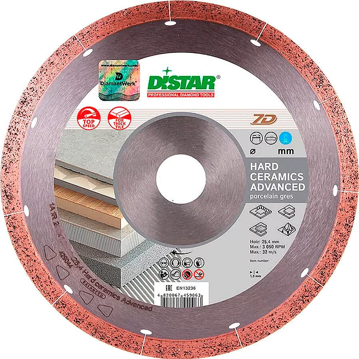 Алмазный диск Di-star Hard ceramics Advanced 1A1R 230x1,6/1,2x10x25,4 мм (11127034022) Алмазный диск Di-star Hard ceramics Advanced 1A1R 230x1,6/1,2x10x25,4 мм (11127034022)