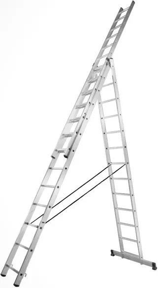 Алюмінієва трисекційна посилена сходи Stark 3*13 SVHR3x13pro (525313511)