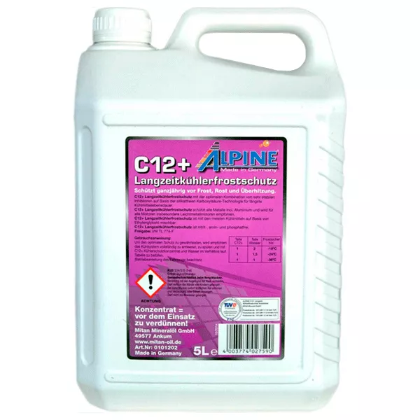 Антифриз Alpine G12+ -80°C фіолетовий 5л (1205-5) (23511) Антифриз Alpine G12+ -80°C фіолетовий 5л (1205-5) (23511)