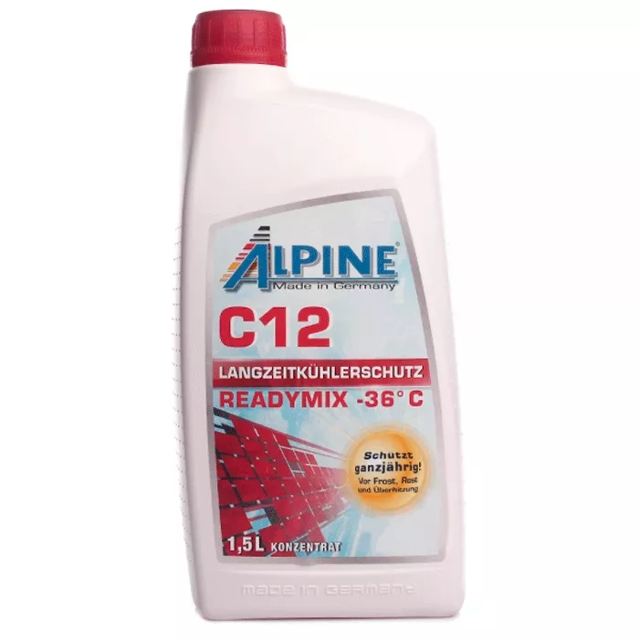 Антифриз Alpine G12 -36°C красный 1,5л (RM 1185-15)