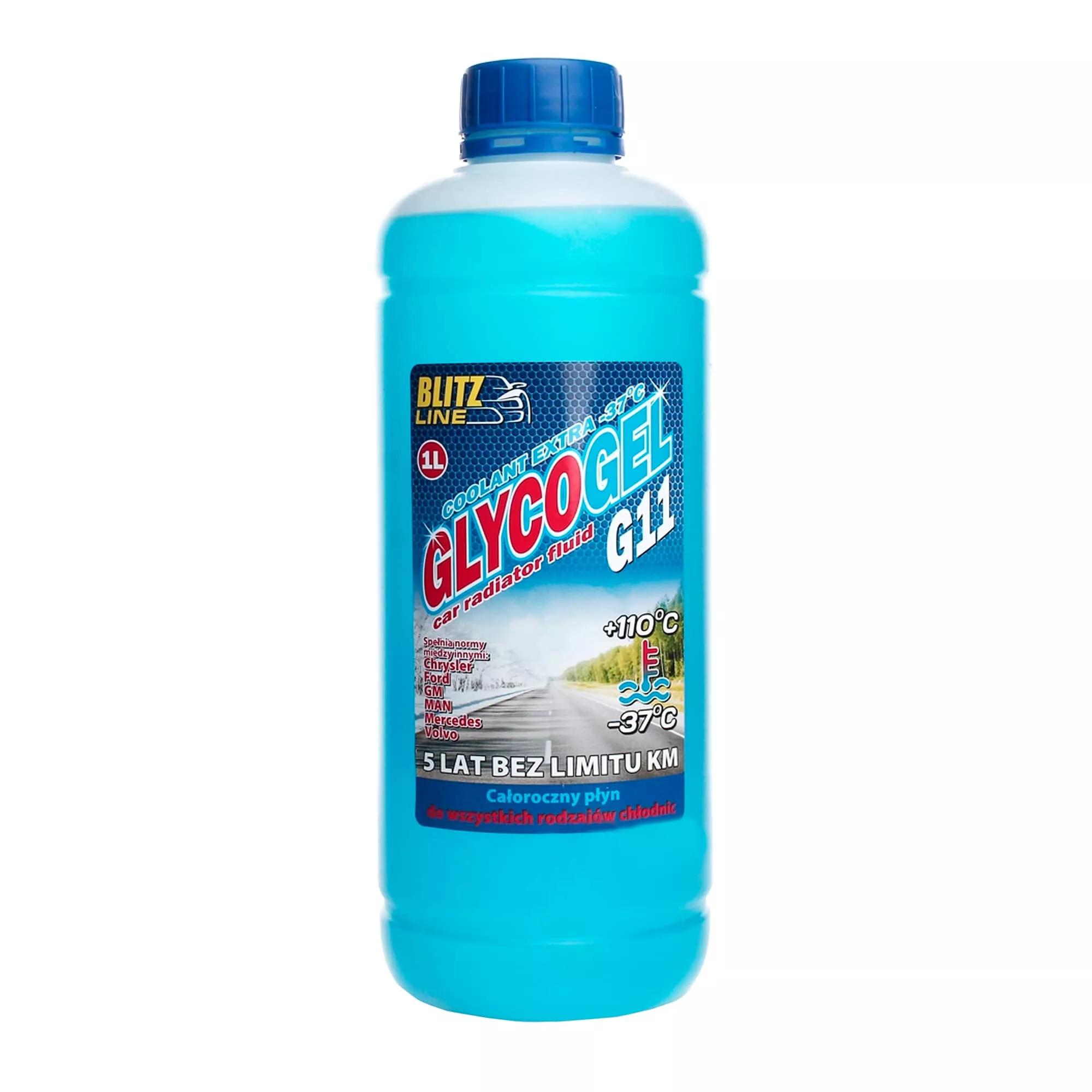 Антифриз Blitz Line Glycogel G11 -37°C синій 1л (BioLine Poland) (26156)