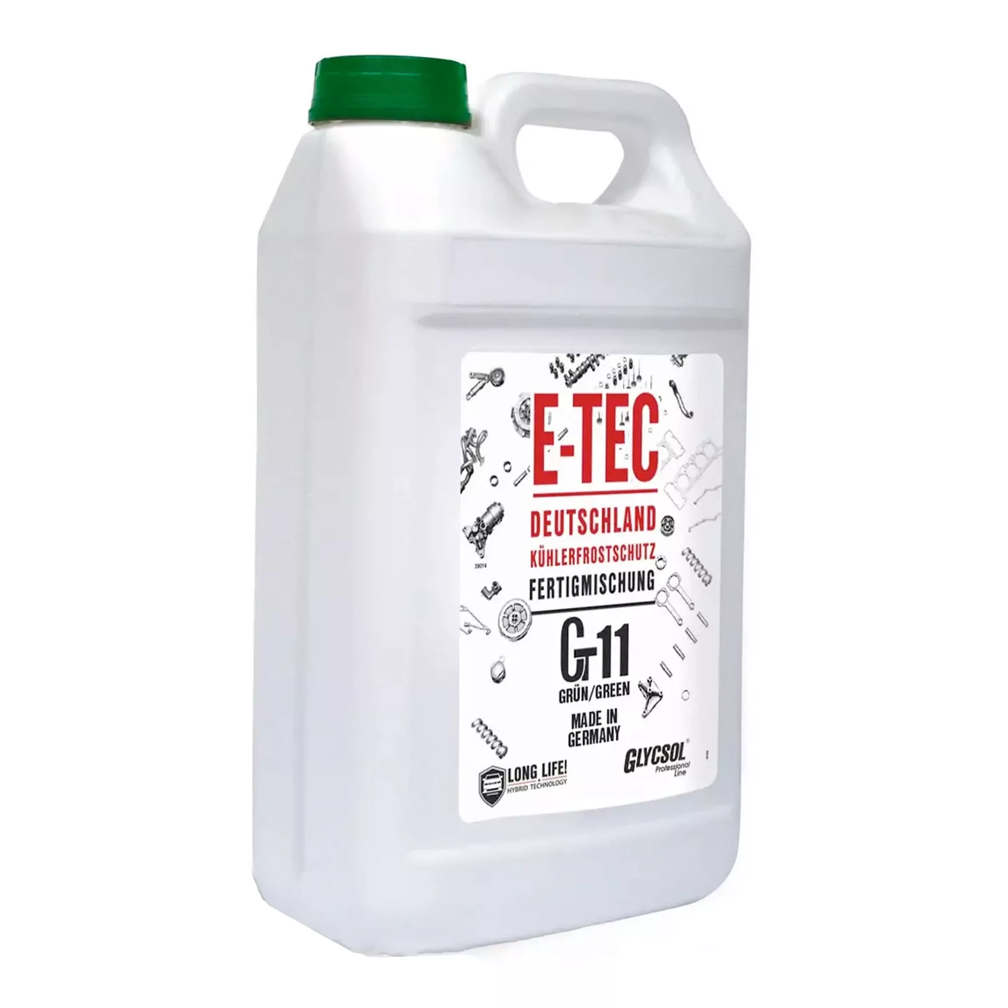 Антифриз E-Tec Glycsol G11 -43°C зеленый 4л (8608)