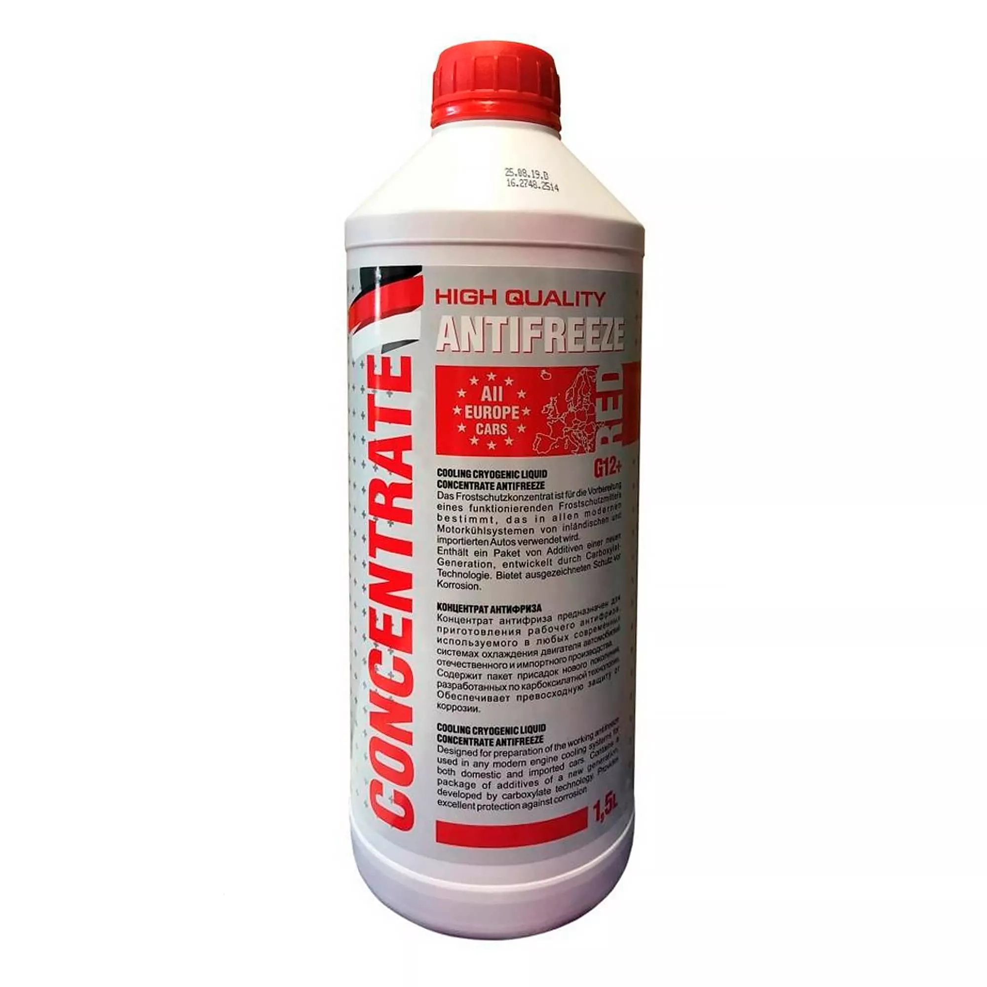 Антифриз Felix Carbox G12+ -80°C красный 1,5л Антифриз Felix Carbox G12+ -80°C красный 1,5л
