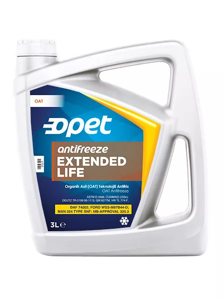 Антифриз Opet Extended Life Antifreeze G12+ оранжевый 3л (601357862) Антифриз Opet Extended Life Antifreeze G12+ оранжевый 3л (601357862)