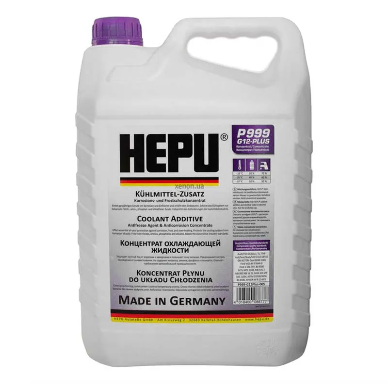 Антифриз Hepu G12+ -38°C фиолетовый 5л (P999-G12Plus-005) Антифриз Hepu G12+ -38°C фиолетовый 5л (P999-G12Plus-005)