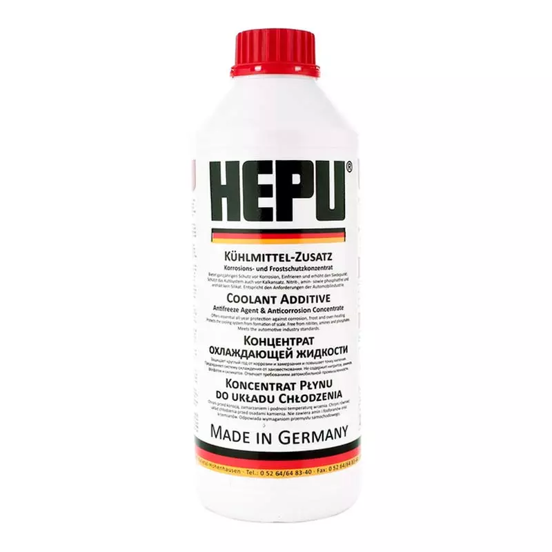Антифриз Hepu G12 -38°C червоний 1,5л (P999-G12) Антифриз Hepu G12 -38°C червоний 1,5л (P999-G12)