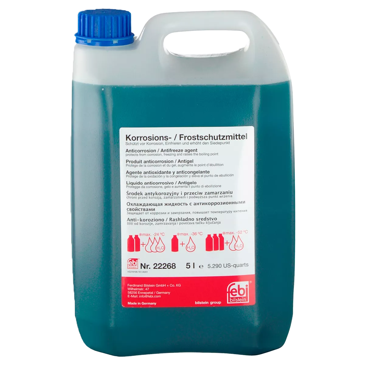 Антифриз Febi Bilstien Antifreeze G11 -40°C синий 5л (22268) Антифриз Febi Bilstien Antifreeze G11 -40°C синий 5л (22268)