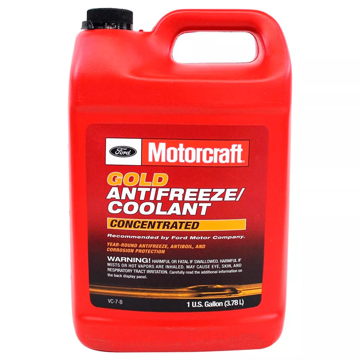 Антифриз Motorcraft Ford Gold Concentrated Antifreeze/Coolan -70°C жёлтый 3,78л (VC7B)