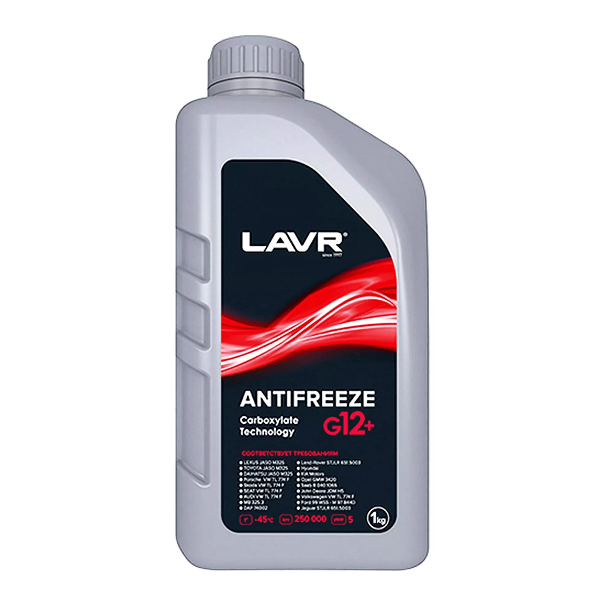 Антифриз LAVR ANTIFREEZE G12 + -45C 1л (Ln1709) Антифриз LAVR ANTIFREEZE G12 + -45C 1л (Ln1709)