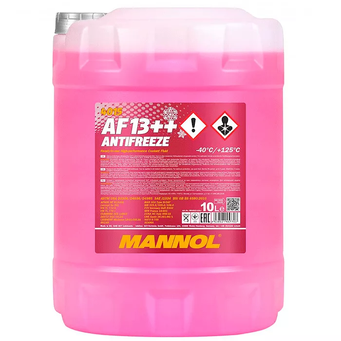 Антифриз Mannol AF13++ -40°C розовый 10л (MN4015-10) Антифриз Mannol AF13++ -40°C розовый 10л (MN4015-10)