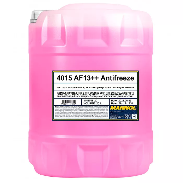Антифриз Mannol AF13++ -40°C розовый 20л (MN4015-20) Антифриз Mannol AF13++ -40°C розовый 20л (MN4015-20)