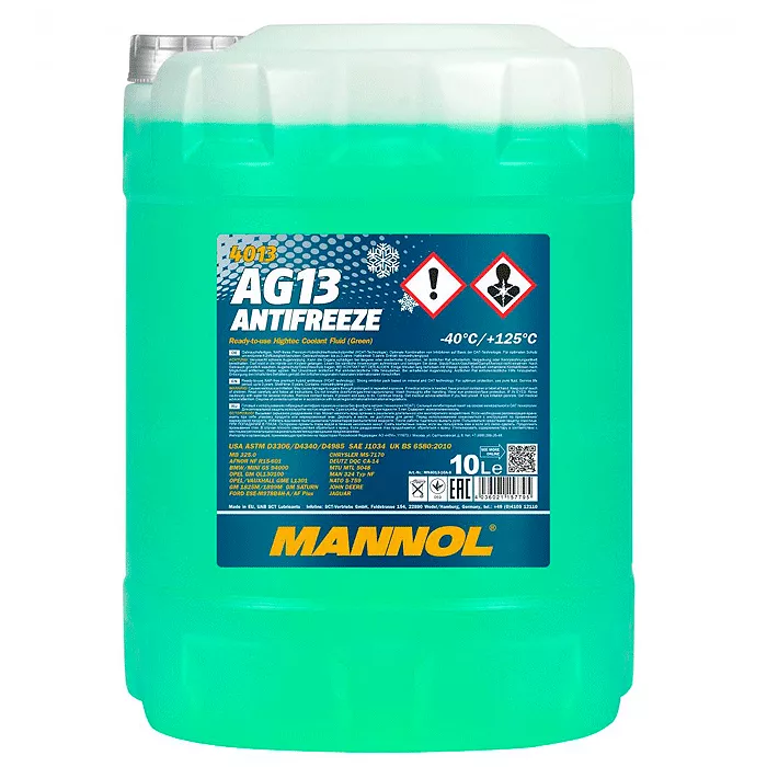 Антифриз Mannol Hightec AG13 -40 ° C зелений 10л (MN4013-10)